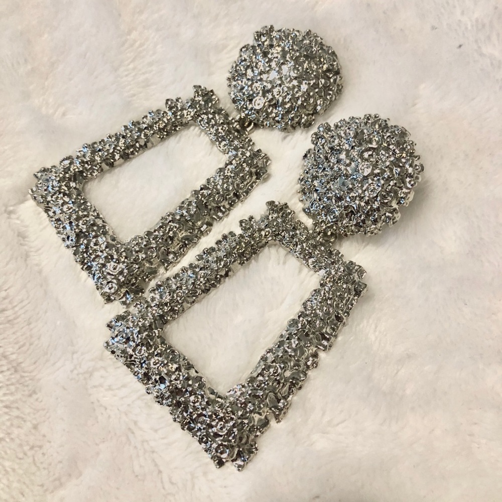 NWOT BEAUTIFUL BOUTIQUE EARRINGS SILVER